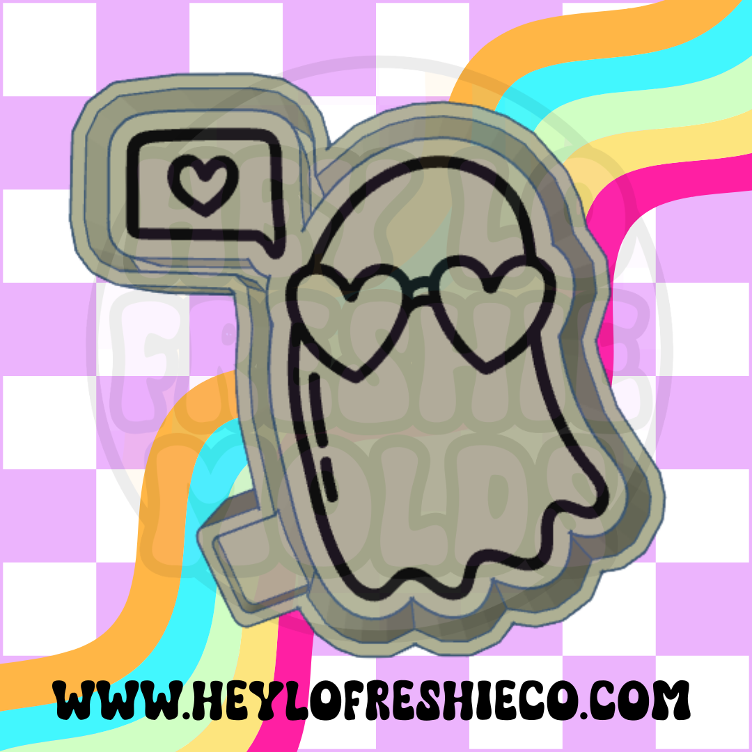 Heart Ghost Silicone Mold