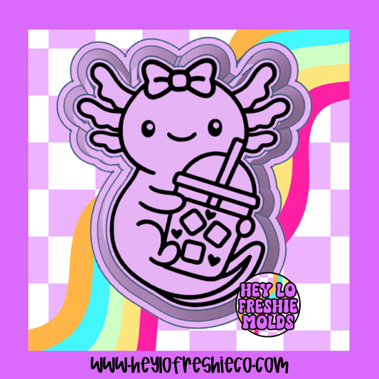 Iced Coffee Axolotl Silicone Mold