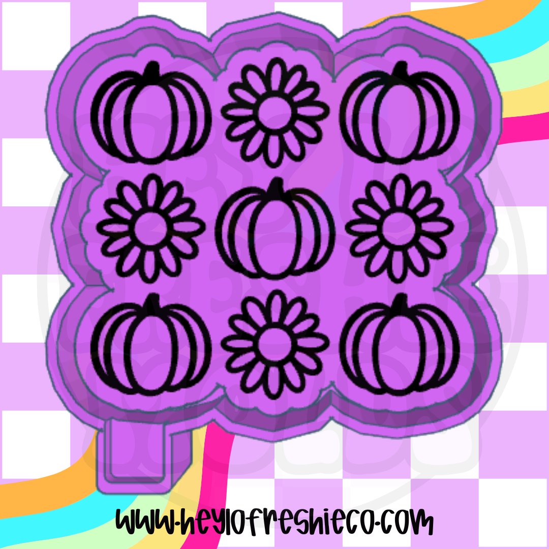 Pumpkins & Daisies Silicone Mold