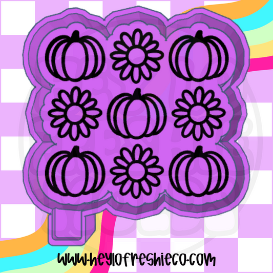Pumpkins & Daisies Silicone Mold