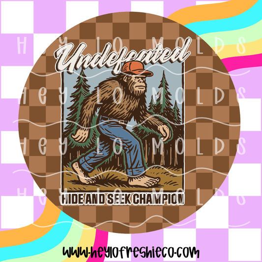 Round Cardstock 196 | Undefeated Hide And Seek Champ