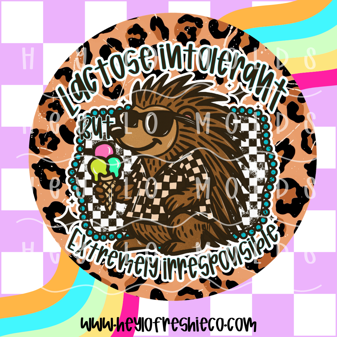 Round Cardstock 120 | Lactose Intolerant But Extremely Irresponsible