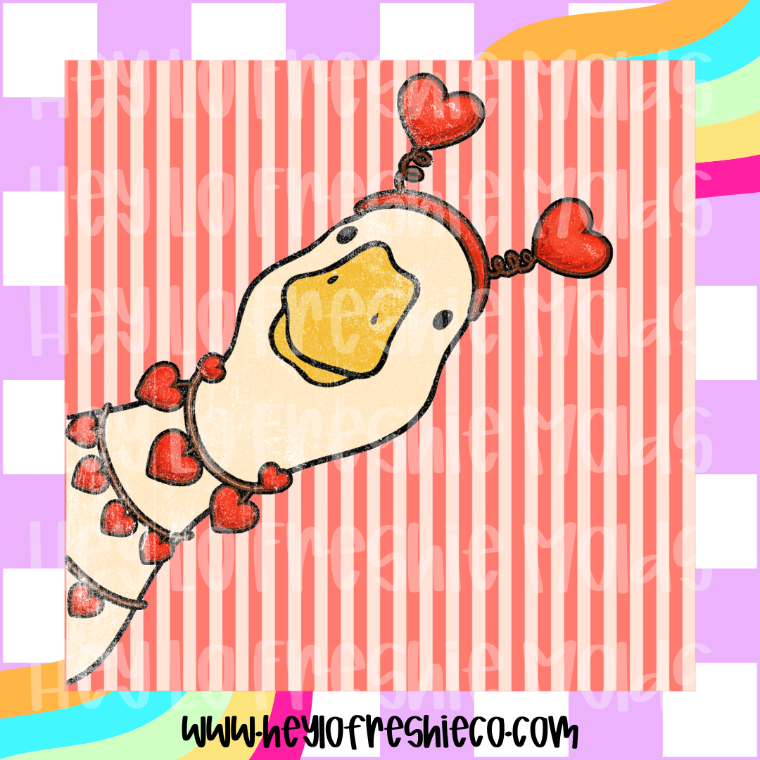 Square Cardstock | Heart Headband Goose