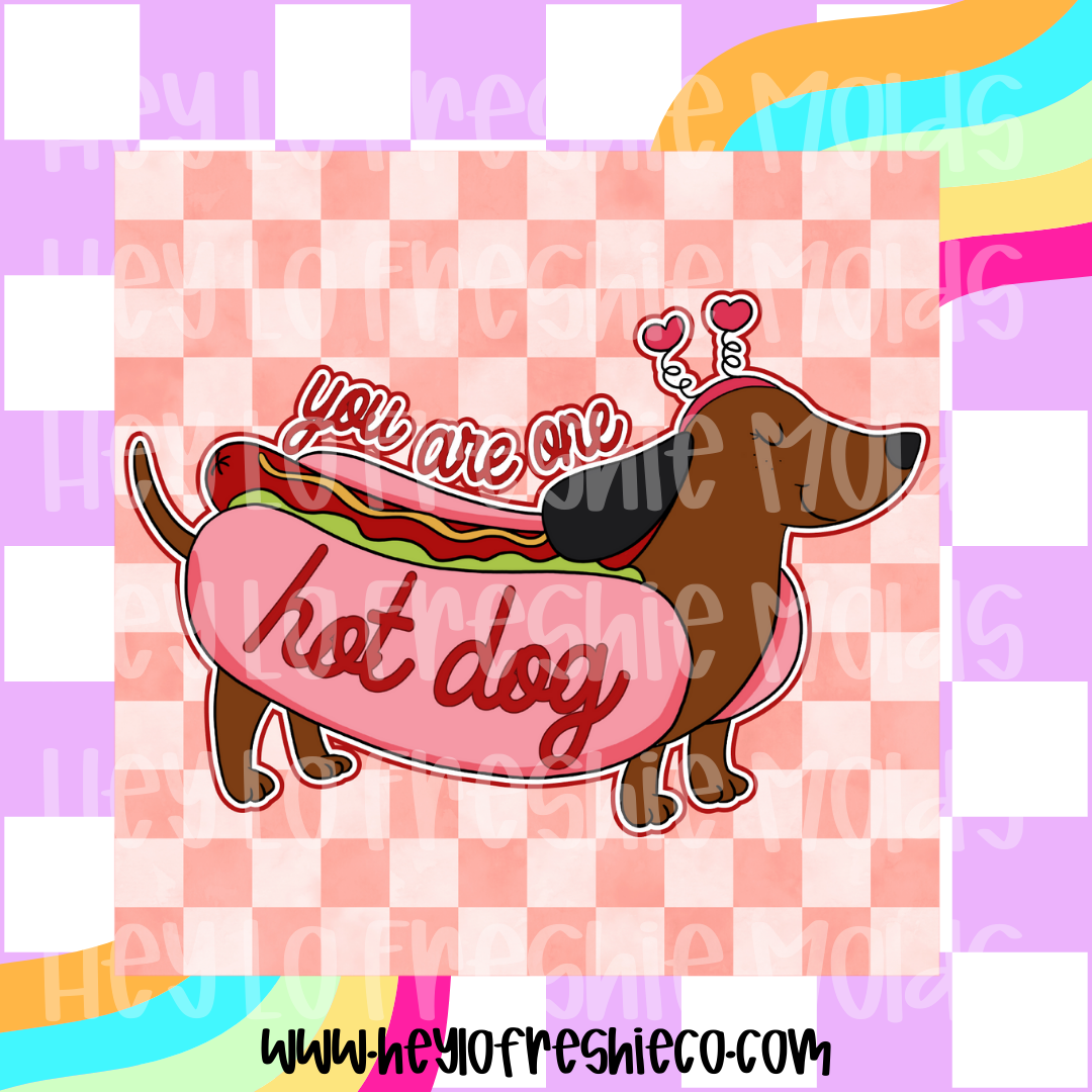 Square Cardstock | You Are One Hot Dog