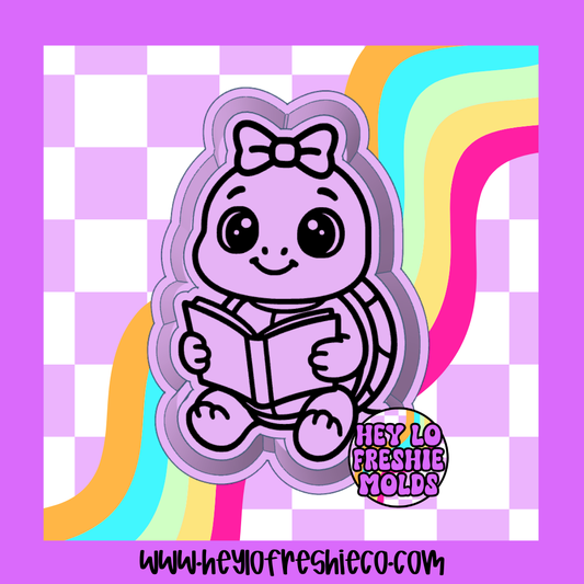 Reading Turtle Silicone Mold